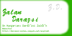 zalan darazsi business card